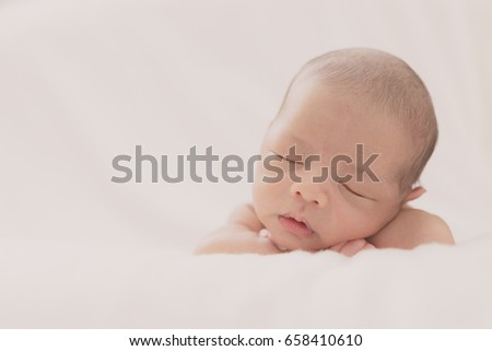 Similar – Image, Stock Photo Nice Newborn asleep peacefully