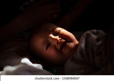 Newborn Baby Girl Crying On Camera Stock Photo 1548984047 | Shutterstock