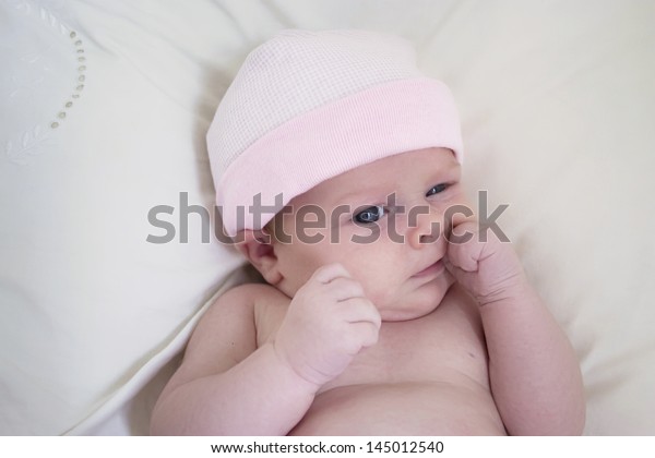 baby girl pink hat