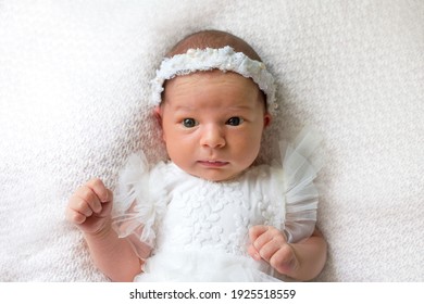 Newborn Baby Girl Sleeping On White Stock Photo 1925518559 | Shutterstock