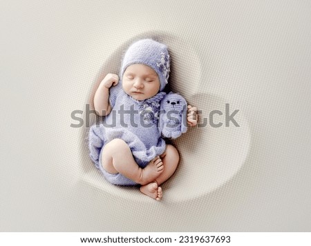 Similar – Image, Stock Photo Baby girl wrapped in a blanket