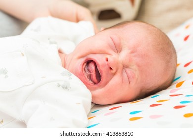 Newborn Baby Screaming In Pain With Colic