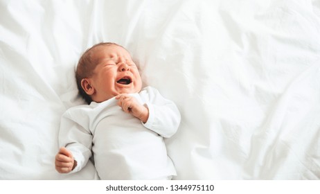 Newborn Crying Baby Boy