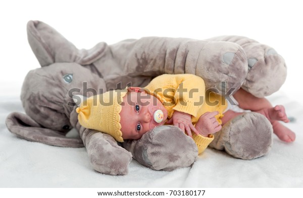 big fluffy elephant toy