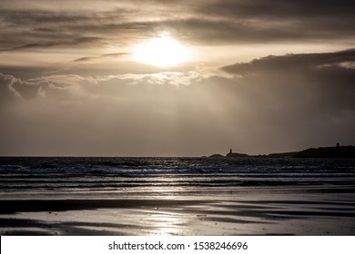 Newborough Beach Winter Sunset Anglesey North Wales 