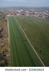 NEWBURY, UK - 2022: Aerial View Of Newbury Racecourse