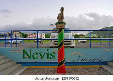 NEWCASTLE, NEVIS -22 NOV 2018- View Of The Vance W. Amory International Airport, A Single Runway Airport Located In Nevis In The Federation Of Saint Kitts And Nevis.