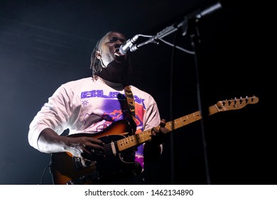 Newcastle UK - 12th July 2019: Bloc Party Band (Kele Okereke) Live At Wasteland Festival