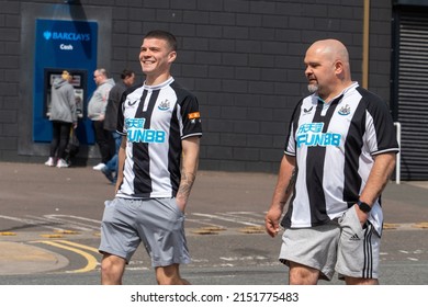 Newcastle Upon Tyne, UK - 30th April 2022: Football Fans Leave St James' Park, After The Newcastle United Versus Liverpool Men's Match.