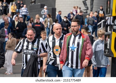 Newcastle Upon Tyne, UK - 30th April 2022: Football Fans Leave St James' Park, After The Newcastle United Versus Liverpool Men's Match.