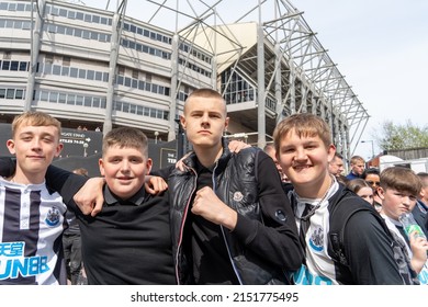 Newcastle Upon Tyne, UK - 30th April 2022: Football Fans Leave St James' Park, After The Newcastle United Versus Liverpool Men's Match.