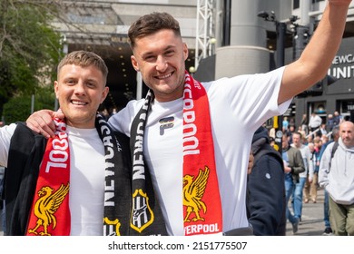 Newcastle Upon Tyne, UK - 30th April 2022: Football Fans Leave St James' Park, After The Newcastle United Versus Liverpool Men's Match.