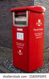 Newcastle Upon Tyne, UK: July 24th, 2022: Royal Mail Parcel Box On South Street, As The Communication Workers Union (CWU) Vote To Strike Over Pay.