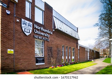 Newcastle Upon Tyne, Tyne And Wear / United Kingdom - 03 11 2020: Coach Lane Campus At Northumbria University