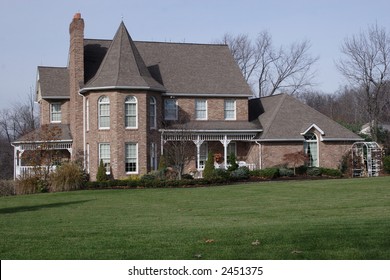 Newer Brick Victorian Style Home