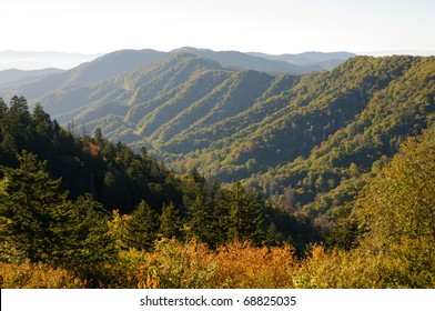 Newfound Gap Mountain Pass Mountain View