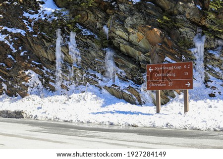 Newfound Gap road open after weeks on ice and snow in The Great Smoky Mountains National Park. February 23, 2021