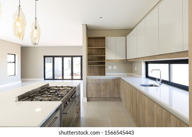 A Newly Build Kitchen In A Residential Home.  