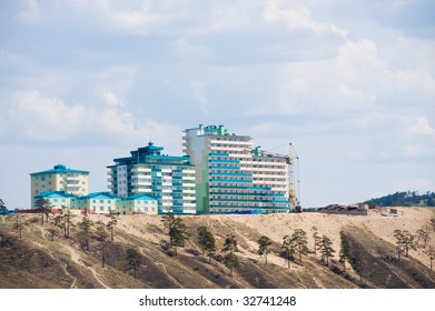 a newly built community at an elevation