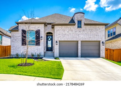 A newly built home in Dallas  - Shutterstock ID 2178484269