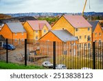 Newly built houses in Stoke-On-Trent, UK