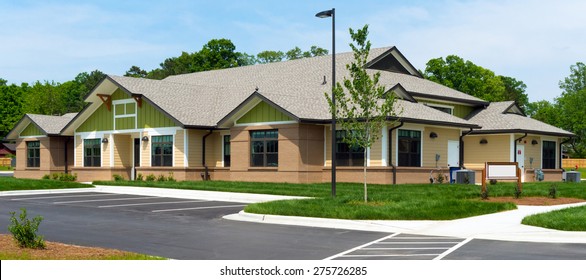 Newly constructed small suburban building