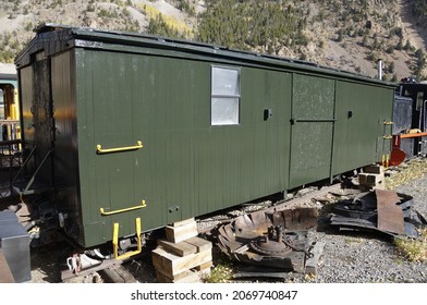 Newly Painted Narrow Gauge Work  Rail Car