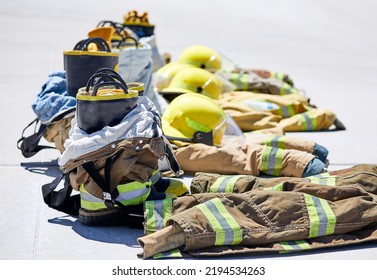 Newly Recruited Cadet Fire Firefighters Training Gear