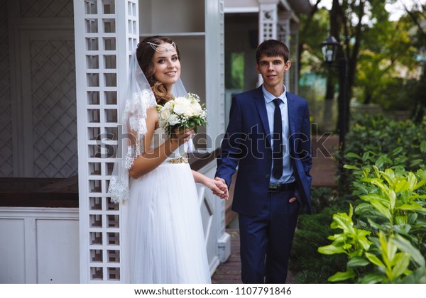 Newlyweds Came Their Country House Spend Stock Image Download Now