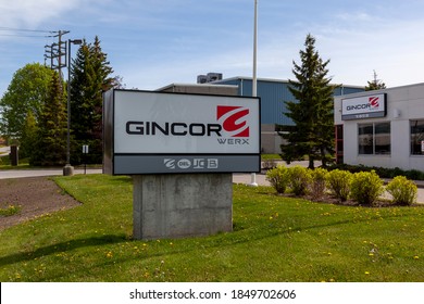 Newmarket,  On, Canada - May 23, 2020: Gincor Werx Newmarket Company Sign Is Seen In Newmarket,  On, Canada. Gincor Werx Is A Canadian Premier Provider Of Vocational Truck And Trailer Solutions. 