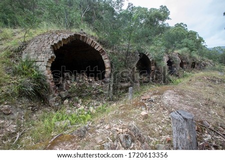 Newnes oil shale refinery ruins Stock photo © 