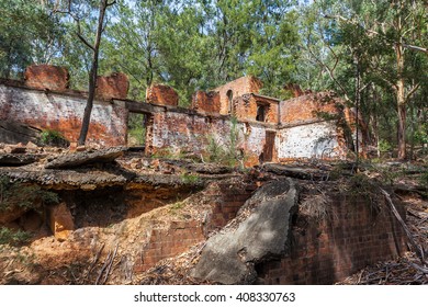 Newnes Shale Oil Factory Ruins. New South Wales, Victoria, Australia