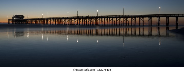 Newport Beach Pier Panorama