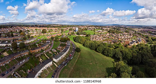 Newport City from the Gaer area in summer light. 