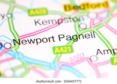 Newport Pagnell. United Kingdom On A Map