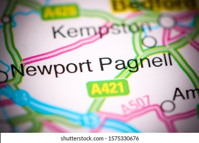 Newport Pagnell. United Kingdom On A Map