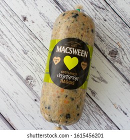 Newport, Shropshire / United Kingdom - January 14 2020: Vegetarian Haggis