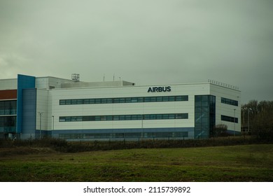 Newport, Wales, UK - 01.30.2022: Office Building For Airbus Group.