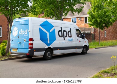 Newport, Wales/UK - 05/07/2020: A DPD Local Delivery Van, Parked Outside A House.