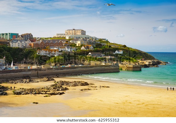 Newquay Town On North Coast Cornwall Stock Photo (Edit Now) 625955312