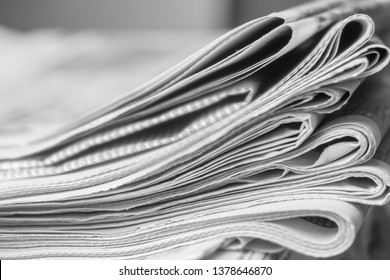 News concept, folded newspaper closeup. - Shutterstock ID 1378646870