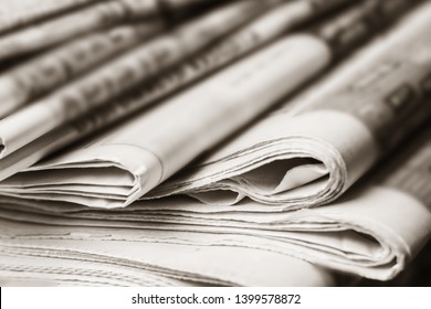 News concept, folded newspaper closeup. - Shutterstock ID 1399578872