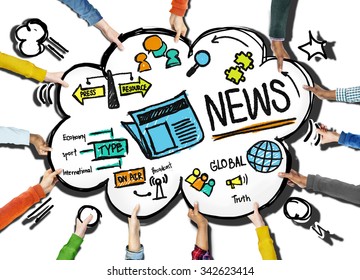 News Journalism Information Publication Update Media Advertisement Concept