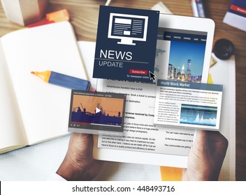 News Update Journalism Headline Media Concept