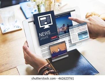 News Update Journalism Headline Media Concept