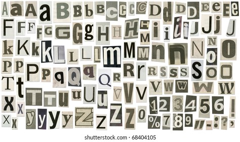 Alphabet Newspaper Hd Stock Images Shutterstock