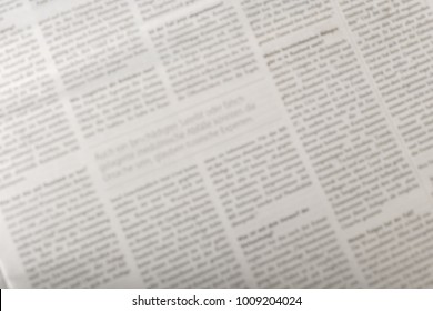 Newspaper Background, Top View