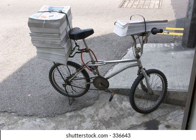 Newspaper Delivery Bicycle.