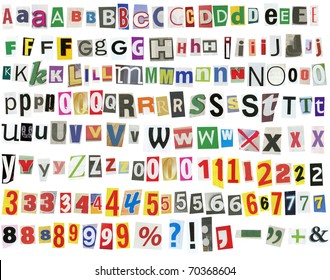 Magazine Cut Out Letters Hd Stock Images Shutterstock