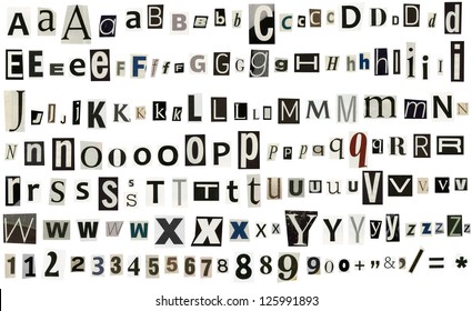 Magazine Cut Out Letters Images Stock Photos Vectors Shutterstock